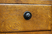 穏やかな杢目で味わいあるレトロな針箱 DC8413