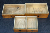 穏やかな杢目で味わいあるレトロな針箱 DC8413