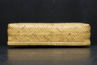 優しい風合いの網代編み中型蓋付き行李(こうり) DC8419