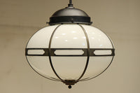 シンプル透かし様帯模様で風情ある雪洞型の電笠 DC8439