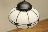 シンプル透かし様帯模様で風情ある雪洞型の電笠 DC8439