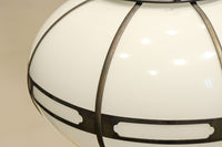 シンプル透かし様帯模様で風情ある雪洞型の電笠 DC8439