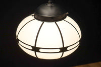 シンプル透かし様帯模様で風情ある雪洞型の電笠 DC8439