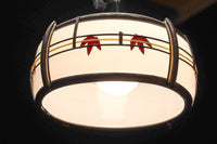 華やかな朱セルの紅葉模様で風情ある電笠 DC8446