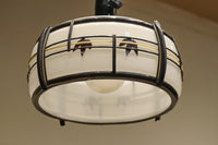 華やかな朱セルの紅葉模様で風情ある電笠 DC8446