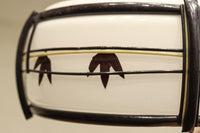 華やかな朱セルの紅葉模様で風情ある電笠 DC8446