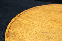 杢目の綺麗な高台付きの大きな丸盆 DC8462