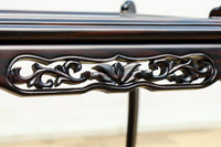 縞黒檀で上品な面持ちの猫脚花台 DC8492