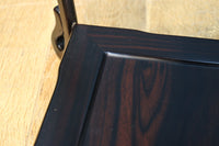 縞黒檀で上品な面持ちの猫脚花台 DC8492