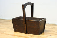 特大サイズ!! 可愛らしい持ち手の使い馴染んだ味わいのある炭入れ DC8495