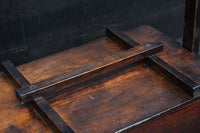 深みを増した古色の木製の岡持ち(蓋付き) DC8498