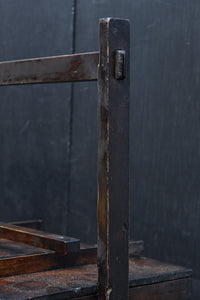 深みを増した古色の木製の岡持ち(蓋付き) DC8498