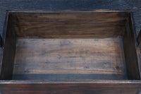 深みを増した古色の木製の岡持ち(蓋付き) DC8498