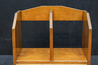 温かみある木地色の引き出し付き卓上本棚 DC8502