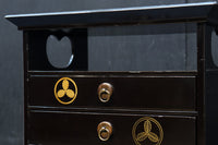 艶やかな黒漆が美しい蒔絵櫛箪笥 DC8527