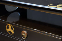 艶やかな黒漆が美しい蒔絵櫛箪笥 DC8527