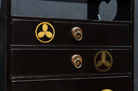 艶やかな黒漆が美しい蒔絵櫛箪笥 DC8527