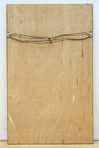 大型サイズ!! 木地色の木枠で温かみのある立て掛け鏡 DC8535