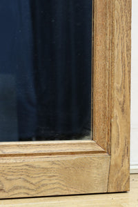 大型サイズ!! 木地色の木枠で温かみのある立て掛け鏡 DC8535