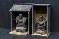 時代を重ねた風格漂う恵比寿様大黒様のセット DC8543 在庫2体一組