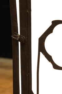 趣きある「火の用心」文字が浮かぶ鉄行灯(あんどん) DC8551