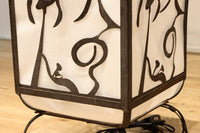 趣きある「火の用心」文字が浮かぶ鉄行灯(あんどん) DC8551