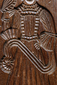 可愛らしい絵柄のレリーフ彫刻飾り DC8558