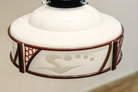 朱のセル装飾が雅な透かし模様入り電笠 DC8572