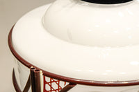 朱のセル装飾が雅な透かし模様入り電笠 DC8572