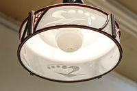 朱のセル装飾が雅な透かし模様入り電笠 DC8572