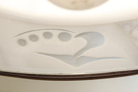 朱のセル装飾が雅な透かし模様入り電笠 DC8572