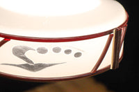 朱のセル装飾が雅な透かし模様入り電笠 DC8572