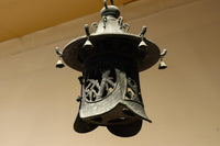 松竹梅の透かし絵で縁起良い吊り灯籠 DC8597