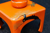 朱漆に黄金色の鶴松を添えた上品なお屠蘇セット DC8601