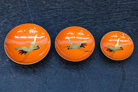 朱漆に黄金色の鶴松を添えた上品なお屠蘇セット DC8601