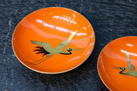 朱漆に黄金色の鶴松を添えた上品なお屠蘇セット DC8601