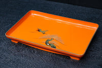 朱漆に黄金色の鶴松を添えた上品なお屠蘇セット DC8601