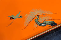 朱漆に黄金色の鶴松を添えた上品なお屠蘇セット DC8601