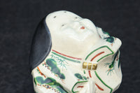 ふくよかなお顔立ちの縁起の良いお多福の置物(木箱付き) DC8602