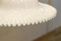 水色の縁周りが可愛らしい細やかなフリルの電笠 DC8613