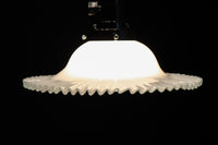 水色の縁周りが可愛らしい細やかなフリルの電笠 DC8613