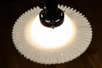 水色の縁周りが可愛らしい細やかなフリルの電笠 DC8613