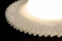 水色の縁周りが可愛らしい細やかなフリルの電笠 DC8613