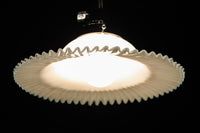 水色の縁周りが可愛らしい細やかなフリルの電笠 DC8613