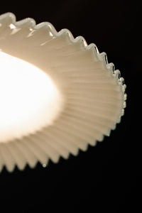 水色の縁周りが可愛らしい細やかなフリルの電笠 DC8613