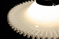 細やかに波打つ透明のフリル縁がレトロ感漂う電笠 DC8614