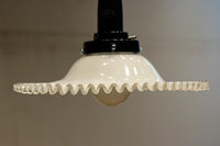 細やかに波打つ透明のフリル縁がレトロ感漂う電笠 DC8614