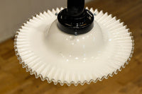 細やかに波打つ透明のフリル縁がレトロ感漂う電笠 DC8614