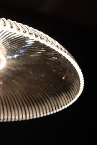 透明ガラスの煌びやかな雰囲気ある電笠 DC8617 在庫2個