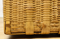 使い馴染んだ味わいある竹製角カゴ DC8628